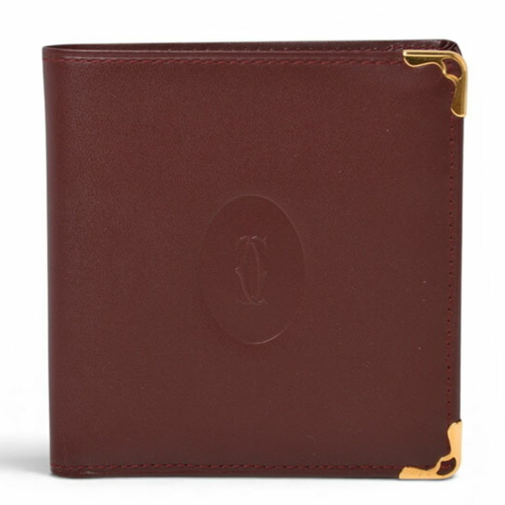 Cartier Bi-fold Wallet, Men's Must de Bordeaux 73184192